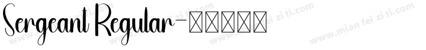 Sergeant Regular字体转换